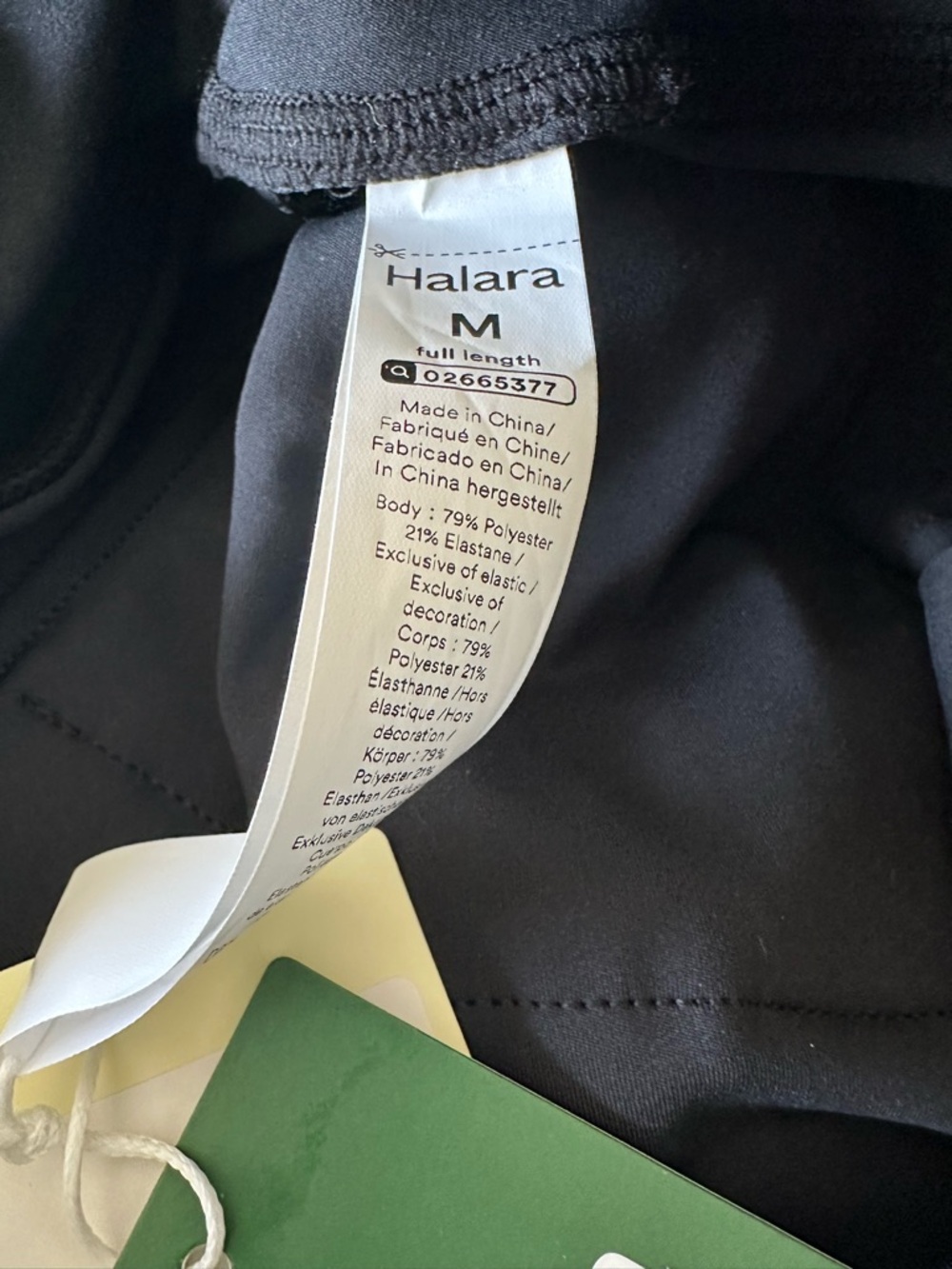 New with Tag! $55 Halara Black Cargo Pocket Leggings Sz M - Picture 10 of 12